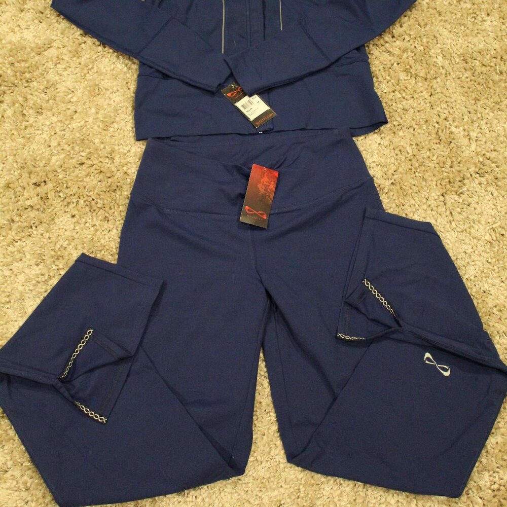 NWT: Infinity Navy Warm Up Suit - Sz M - Picture 2 of 7